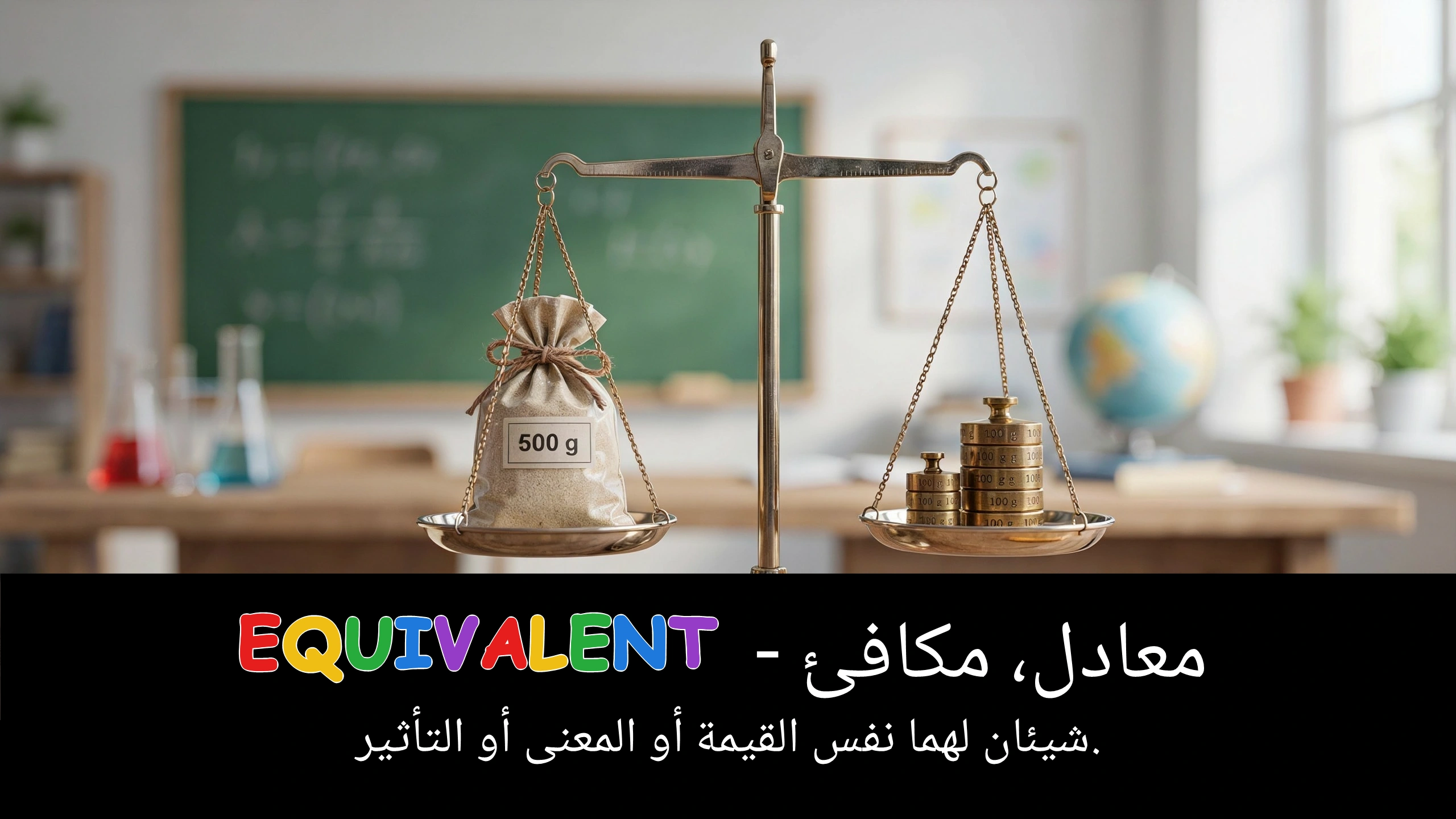 Arabic Illustration for equivalent
